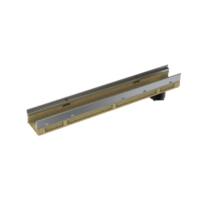 KE-100 Канал, H=100 mm, поц. ст., L=1000 mm, с щуц с клапа, No. 0100RV KE-100 Канал, H=100 mm, поц. ст., L=1000 mm, с щуц с клапа, No. 0100RV