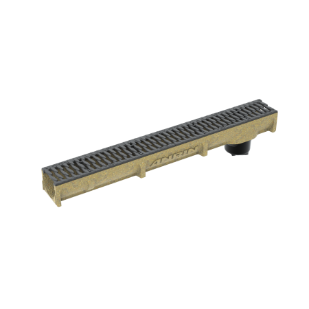 SELF 100 SMART Канал, H=101 mm, с щуц с клапа, L=1000 mm, решетка, B125, чугун, Oval Grip с напречни отвори SELF 100 SMART Канал, H=101 mm, с щуц с клапа, L=1000 mm, решетка, B125, чугун, Oval Grip с напречни отвори