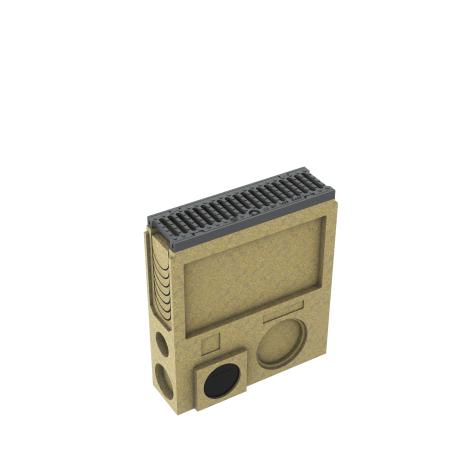 SolidBlock 100 Утайник, H=585 mm, L=650 mm, решетка, F900, чугун, Oval Grip с напречни отвори SolidBlock 100 Утайник, H=585 mm, L=650 mm, решетка, F900, чугун, Oval Grip с напречни отвори