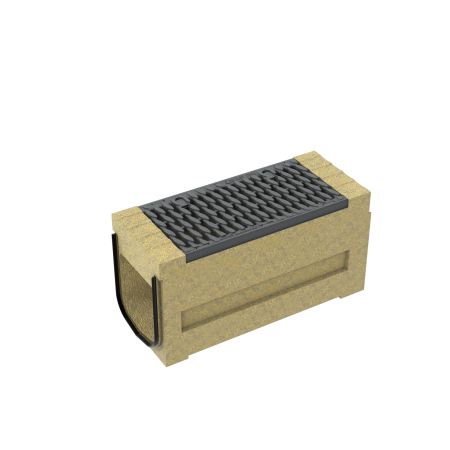 SolidBlock 200 Ревизионен елемент, H=335 mm, L=650 mm, решетка, F900, чугун, Oval Grip с напречни отвори, с EPDM уплътнение SolidBlock 200 Ревизионен елемент, H=335 mm, L=650 mm, решетка, F900, чугун, Oval Grip с напречни отвори, с EPDM уплътнение
