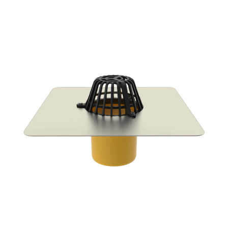 EcoDrain Tech TPO Воронка вертикална PU с интегрирана пола от TPO D 110 EcoDrain Tech TPO Воронка вертикална PU с интегрирана пола от TPO D 110