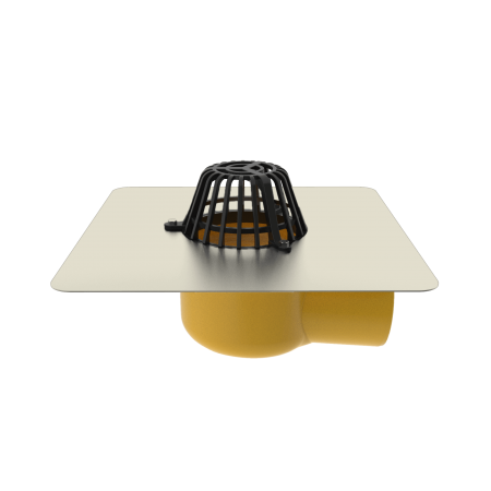 EcoDrain Tech TPO Воронка за тераса хоризонтална PU с интегрирана пола от TPO D 50 EcoDrain Tech TPO Воронка за тераса хоризонтална PU с интегрирана пола от TPO D 50