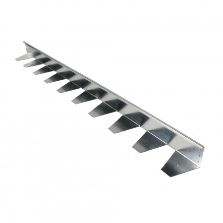 SteelStrip Garden, Г-образен поцинкован профил (1мм), размер 120x5x5см, с хоризонтални прорези