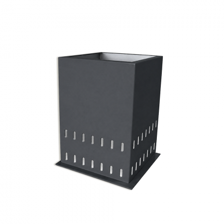 SteelBox, ревизионна шахта с отвори за отводняване, при монтаж на барбакан, 1,5 мм поцинкована ламарина, размери 30х30 см; височина 25 см SteelBox, ревизионна шахта с отвори за отводняване, при монтаж на барбакан, 1,5 мм поцинкована ламарина, размери 30х30 см; височина 25 см